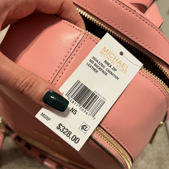 BRAND NEW MK RHEA ZIP IN ~CARNATION~ 🩷 - Picture 10 of 13